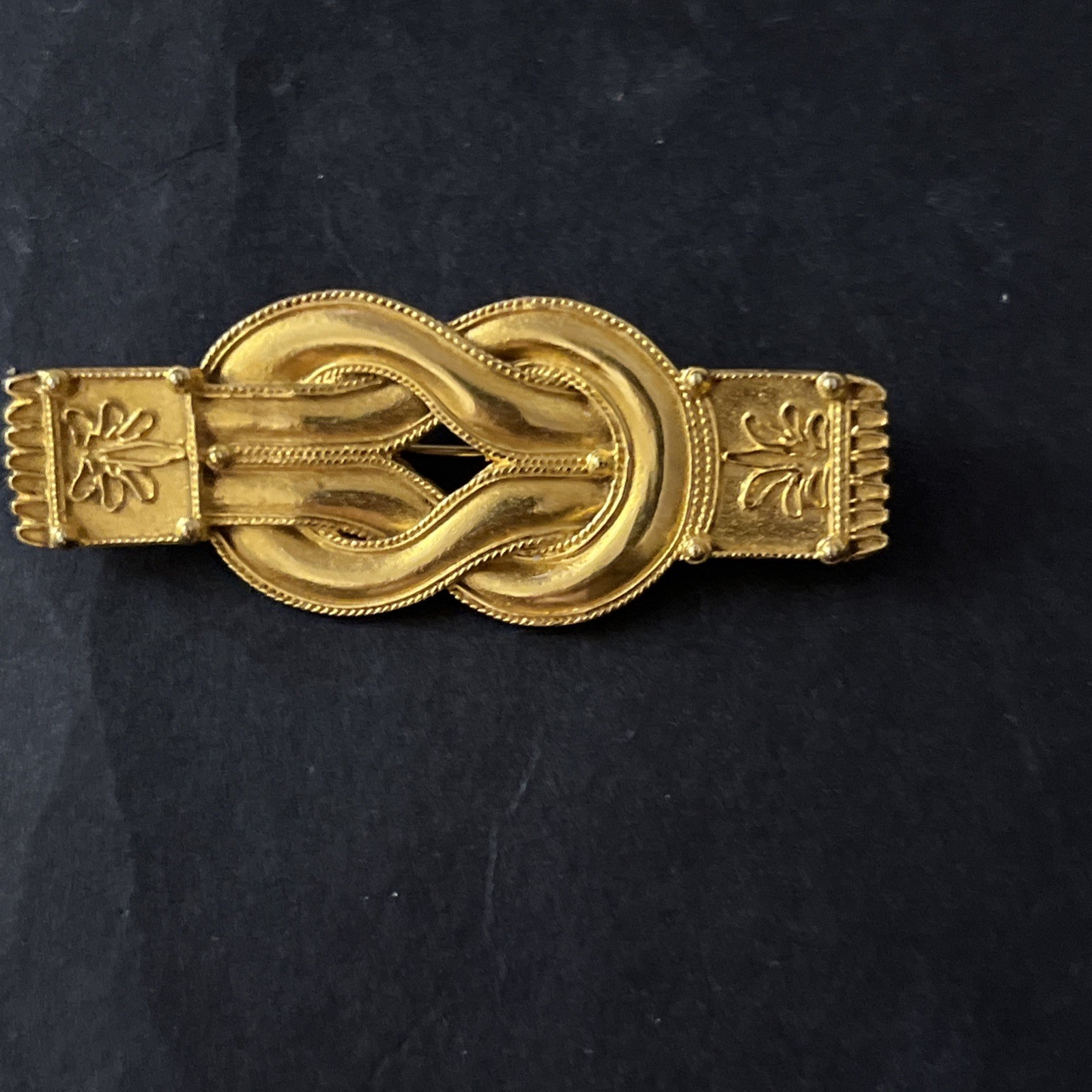 MMA Metropolitan Museum Art 1994 Greek Diadem Hercules Knot Goldtone Brooch Pin