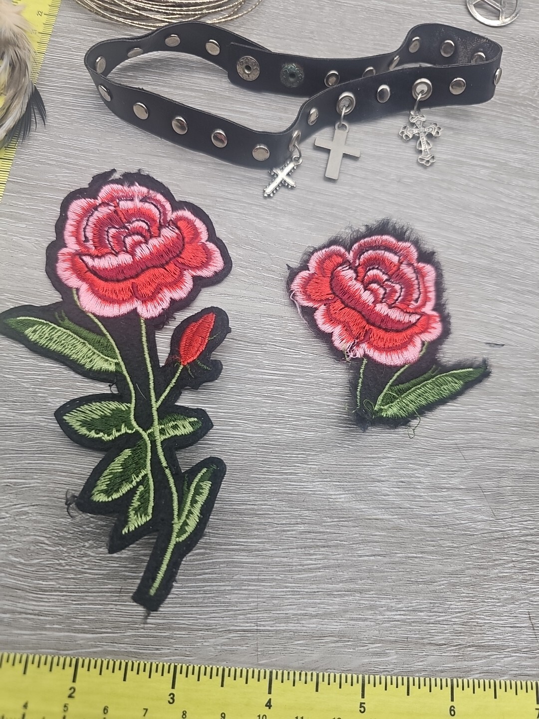 10+ Lot alternative Goth 1990s red black silver Color jewelry Read!