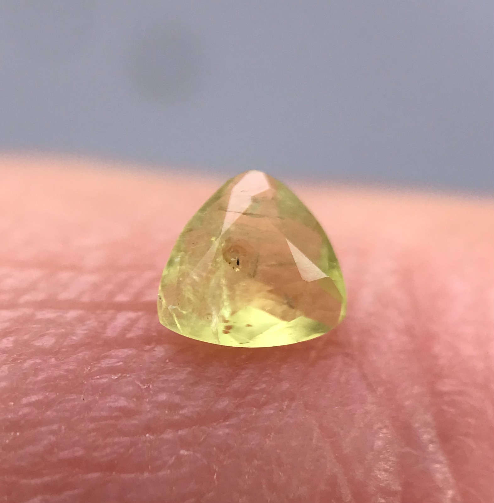 0.11 CT Fluorescent Hauyne cut Gemstone Badakhshan Afghanistan