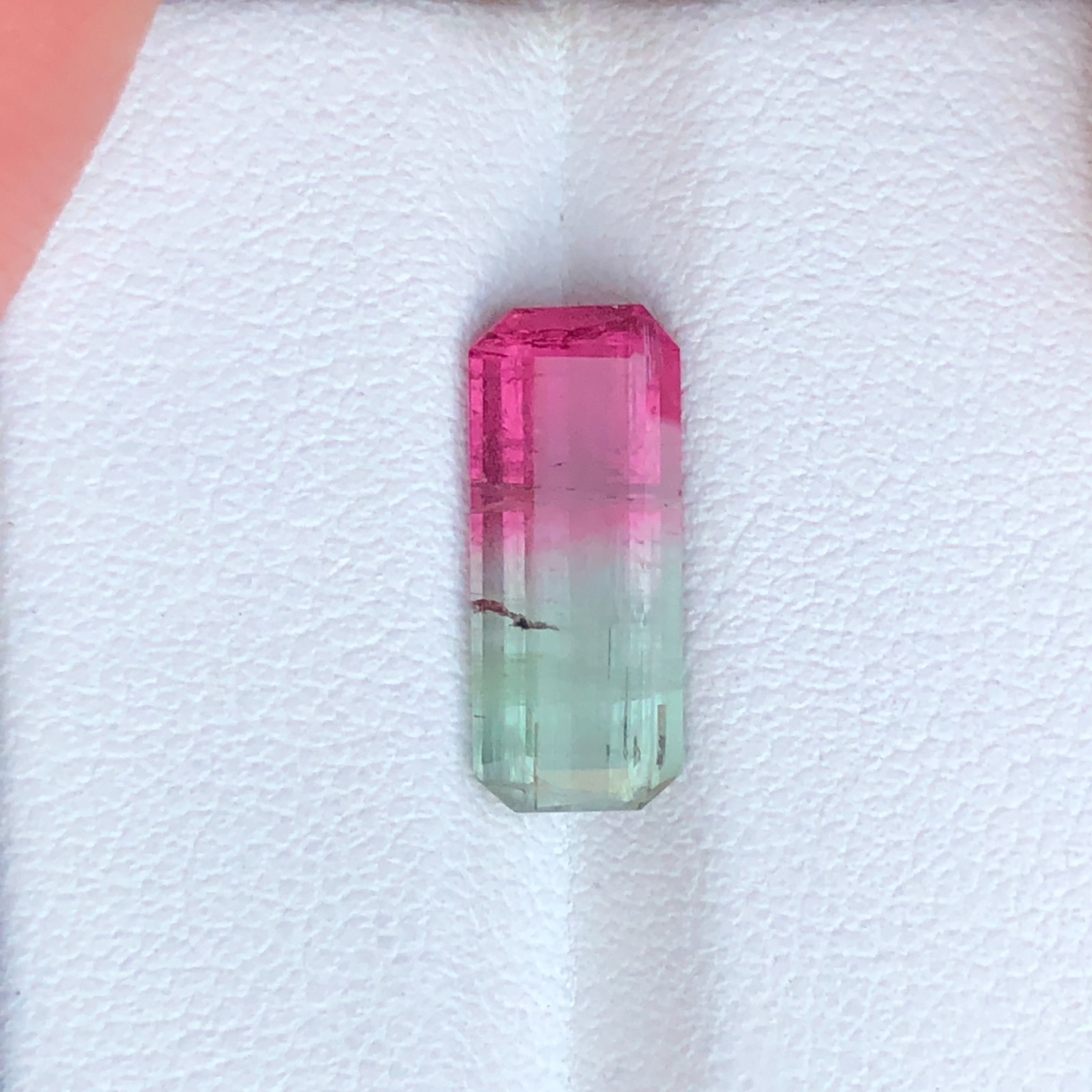 2.80 Ct Natural Bi-color watermelon Tourmaline loose Gemstone From Afghanistan