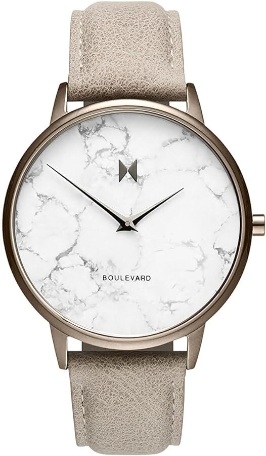 MVMT Boulevard White Dial Leather Band Women’s Watch – D-MB01-TIMA ($125 MSRP)