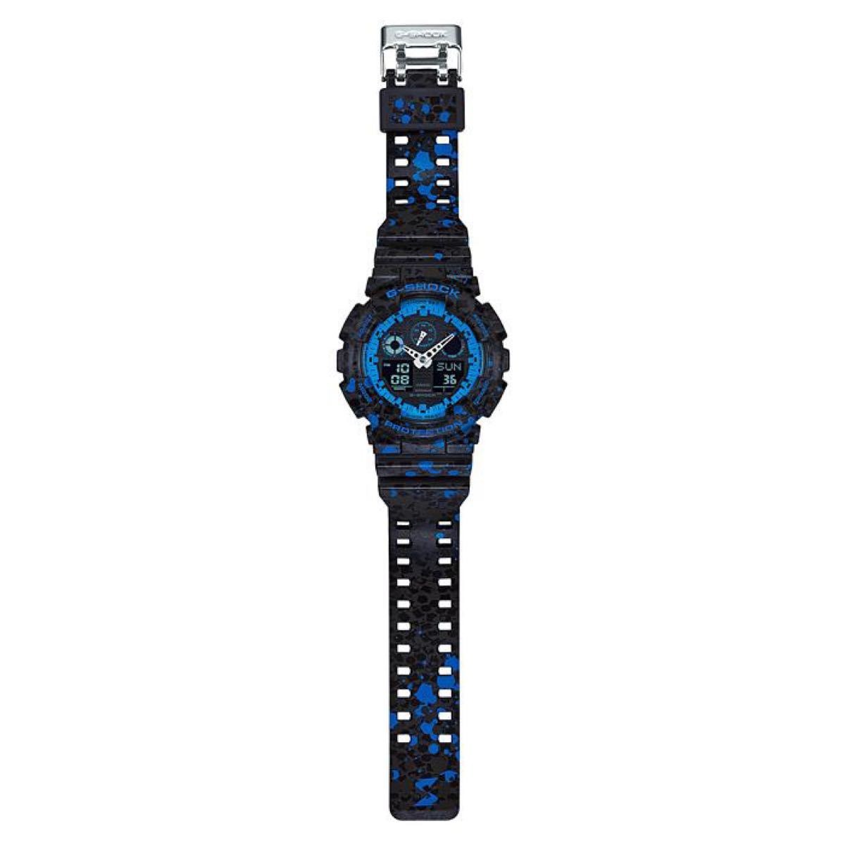 Brand G SHOCK GA 100ST 2A STASH limited model black x blue G Shock Casio