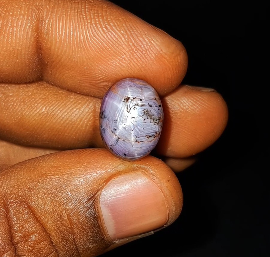 Natural Star Ruby untreated loose gemstone 16.00 ct Cabochon Pink Oval