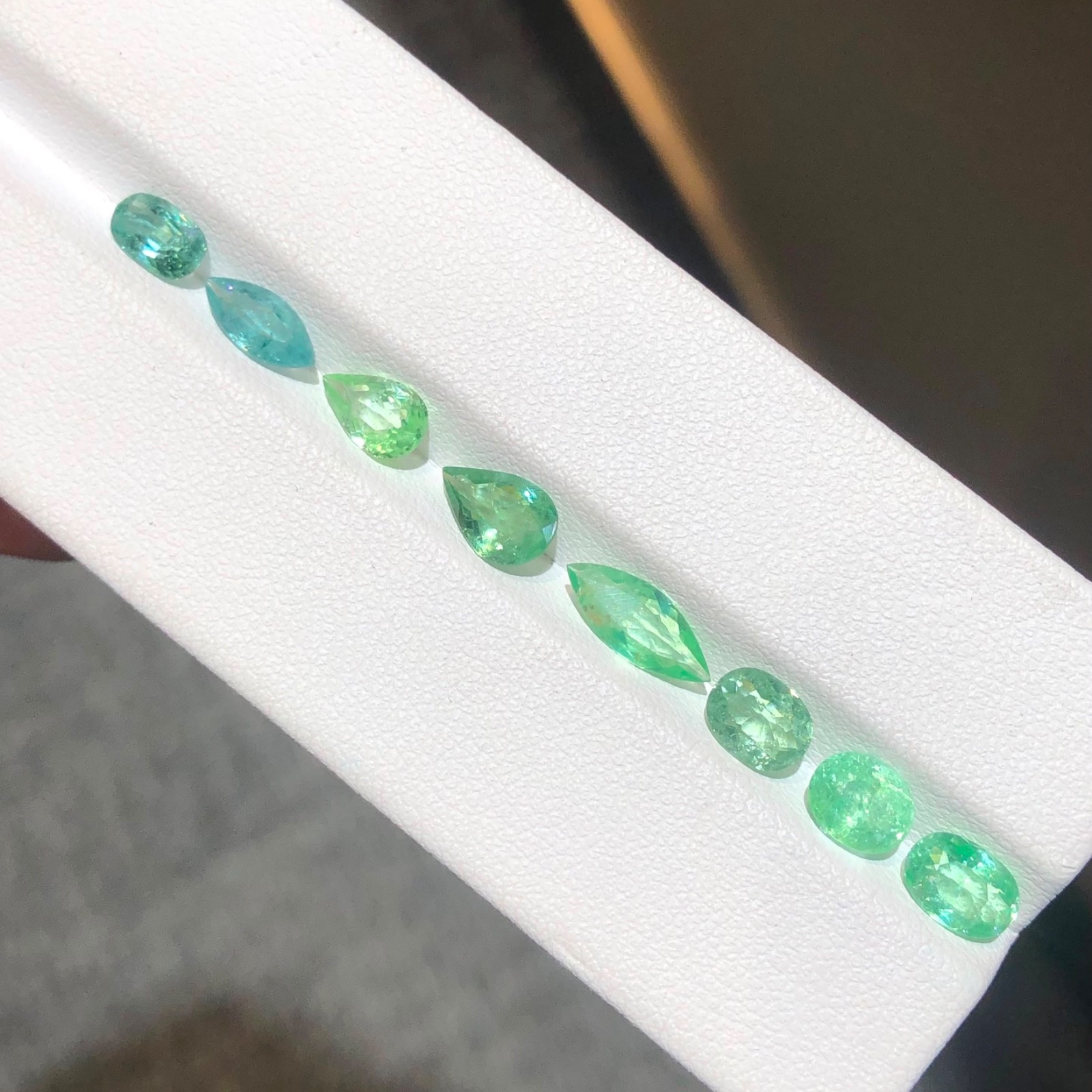 5.95 Carat Natural Paraiba Tourmaline Lot Mix Shape From Africa