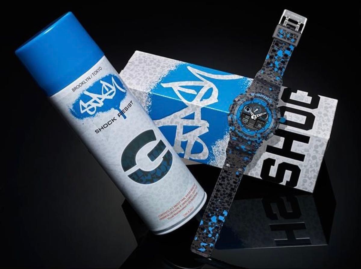 Brand G SHOCK GA 100ST 2A STASH limited model black x blue G Shock Casio