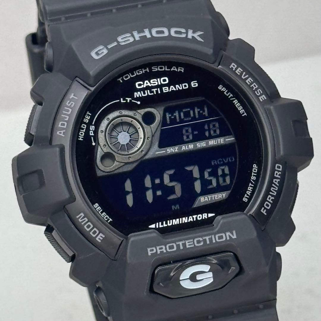 G SHOCK GW 8900A Radio Solar Black Inverted LCD Working