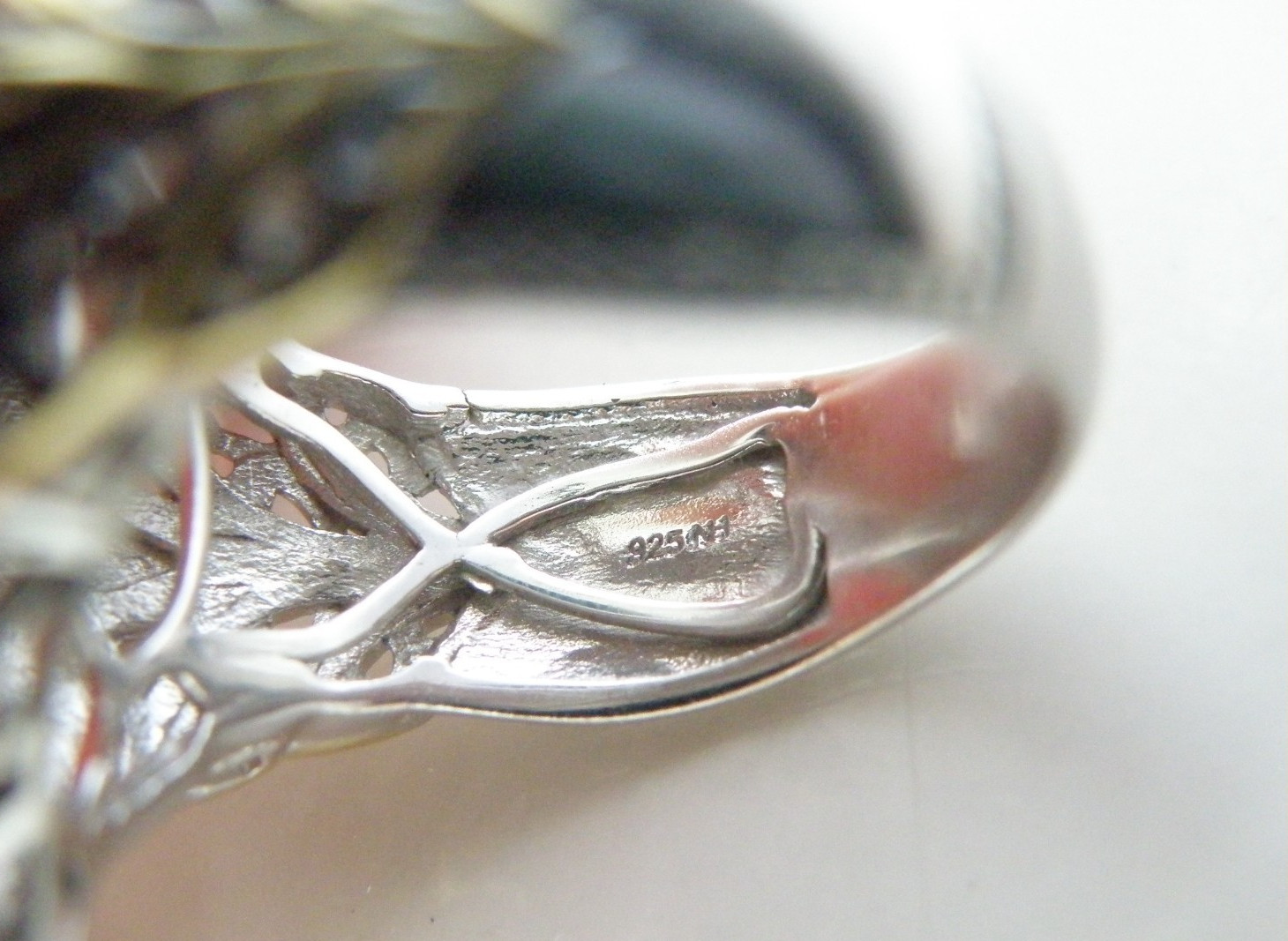 Gems en Vogue Michael Valitutti Sterling Silver 925 Pink Coral Statement Ring 10