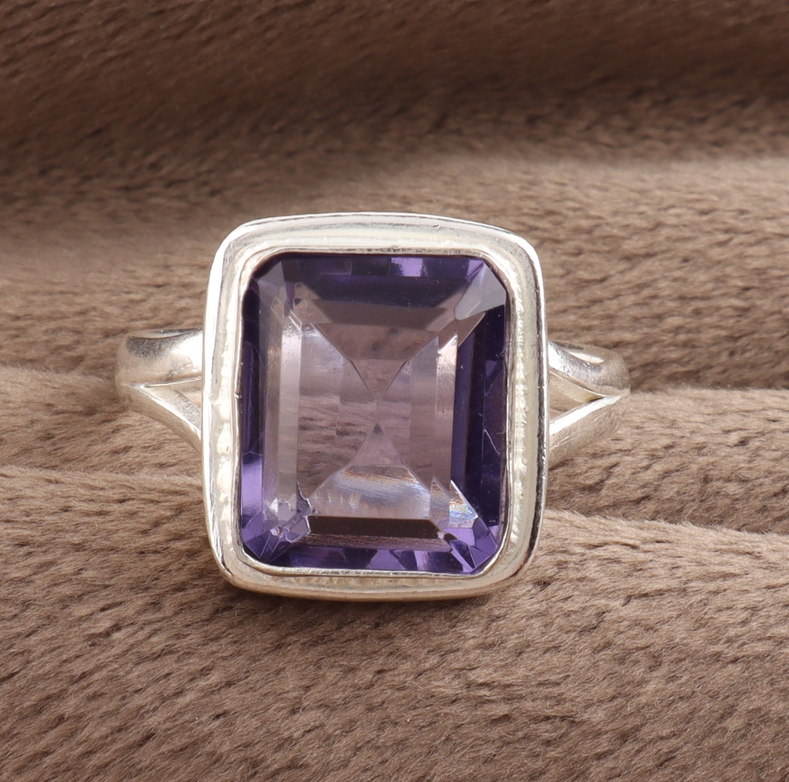Iolite Quartz Gemstone 925 Sterling Silver Handmade Jewelry Ring All Size