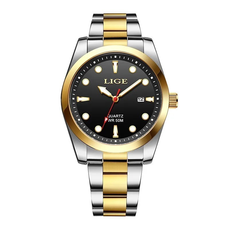 LIGE Top Brand Luxury Mens Watches Casual Business Watch Men Fashion Waterproof