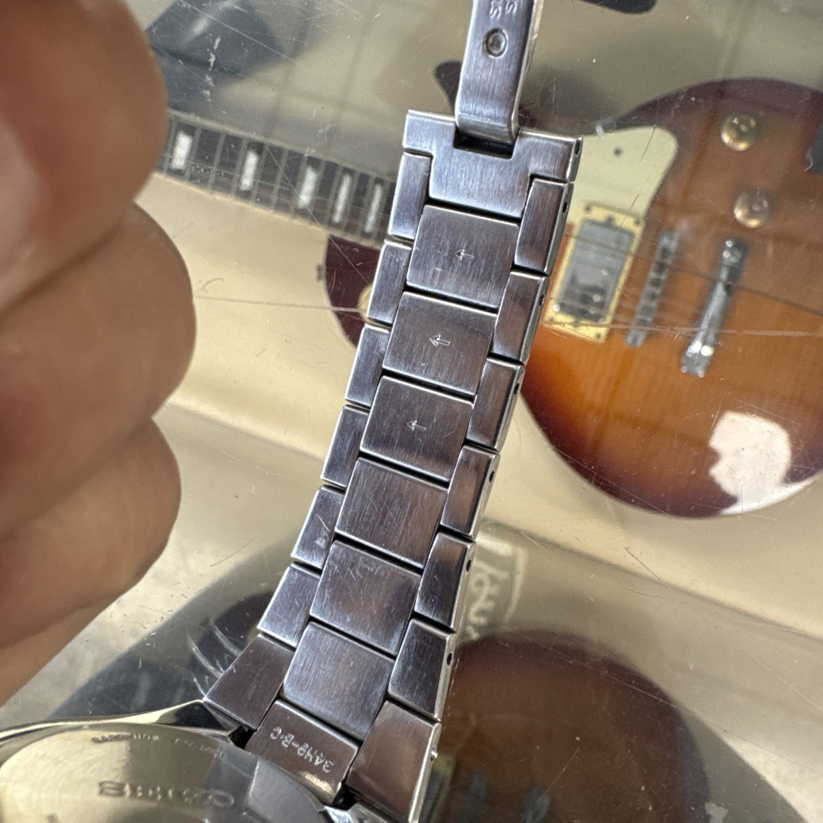 Seiko Arctura Kinetic Chronograph Stainless Steel Watch 7l22-0AJ0 Works