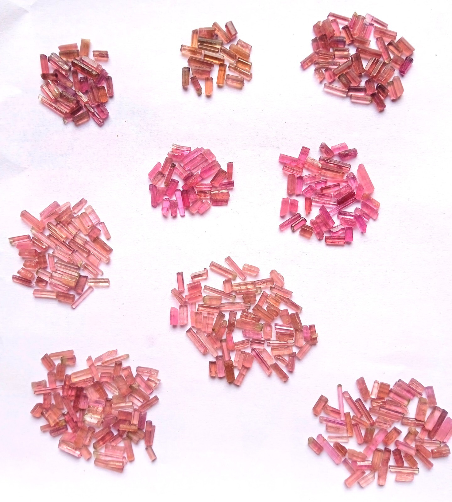 Natural Pink Tourmaline Pencil Shape Raw Rough Wholesale Gemstone Lot