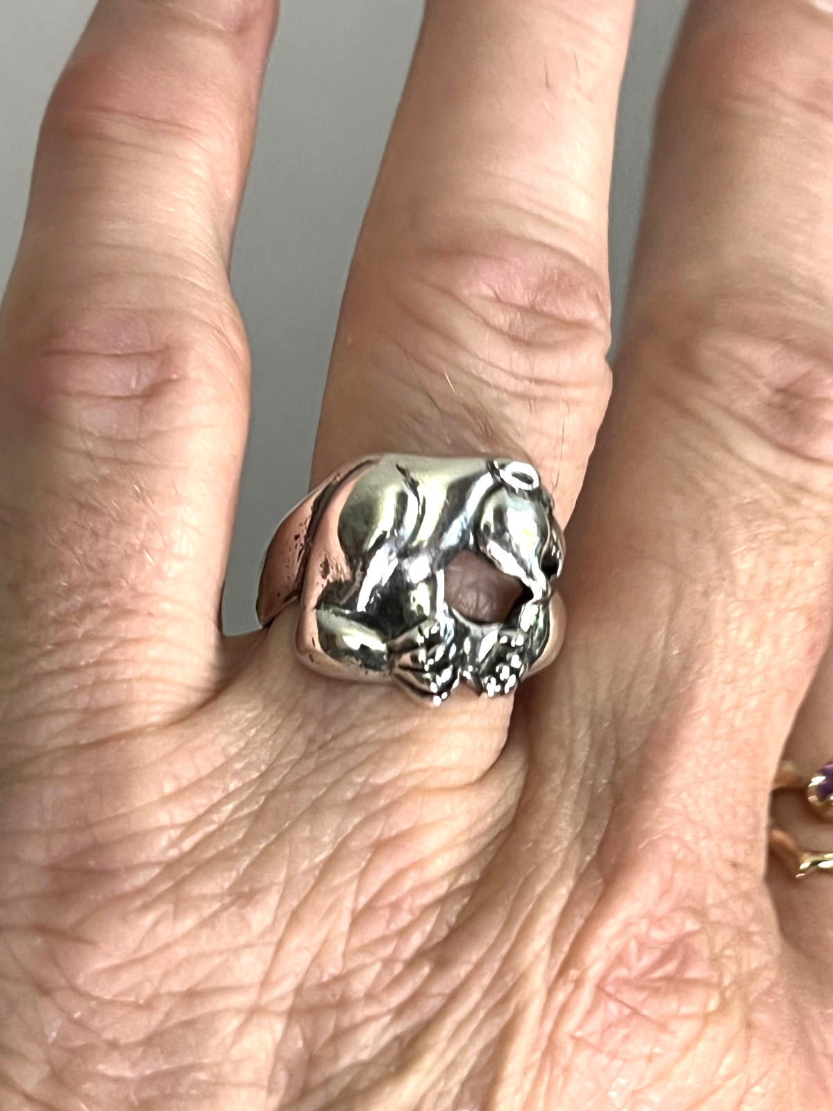 Vintage OTTO Sterling silver Puma ring size 9 925 silver EUC