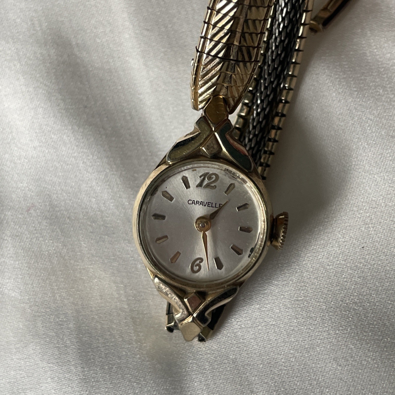 Vintage Caravelle By Bulova N4 17 Jewel Ladies Watch Manual Wind Working