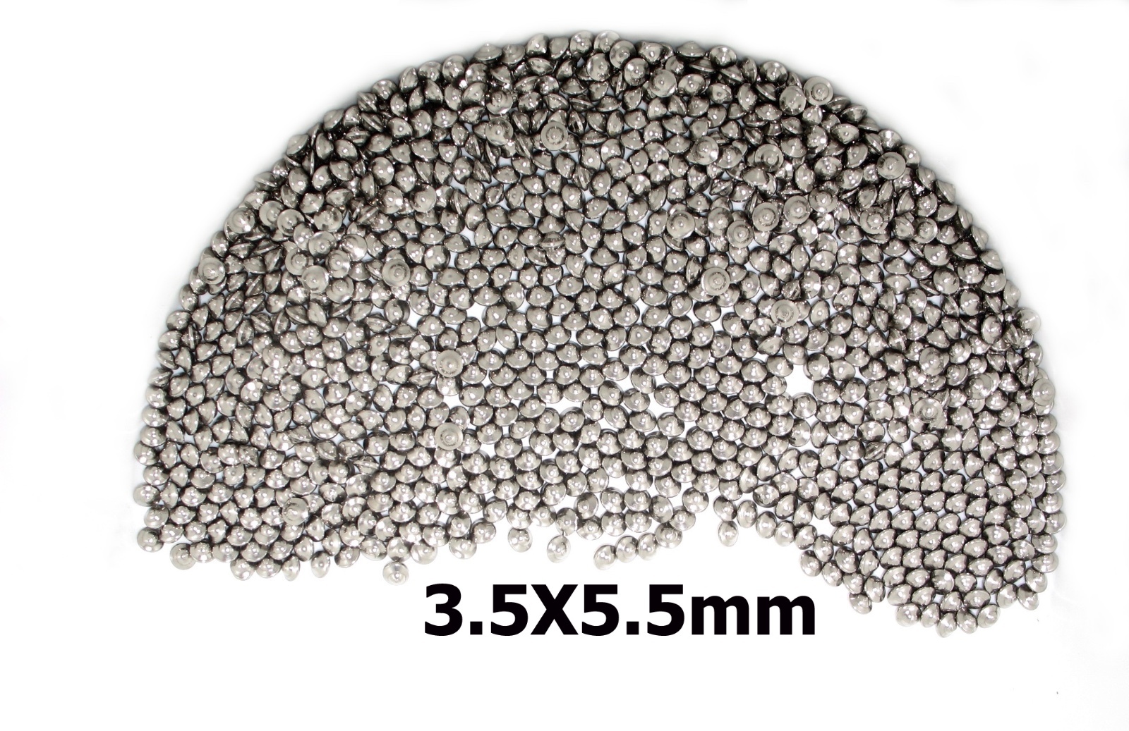 STAINLESS STEEL BALCONE TUMBLING MEDIA (SIZE 3.5MM X 5.5MM) 1 lb
