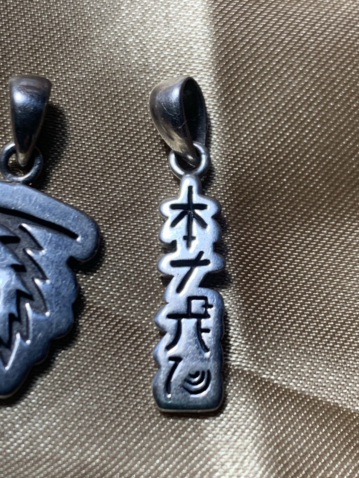 Reiki Sterling 925 Pendants Lot Set of 4 by Peter Stone Sterling Reiki Symbols