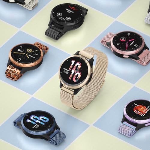 18mm Metal Bands for Garmin Venu 3S / Venu 4 41mm / Venu 2S / Champagne Gold