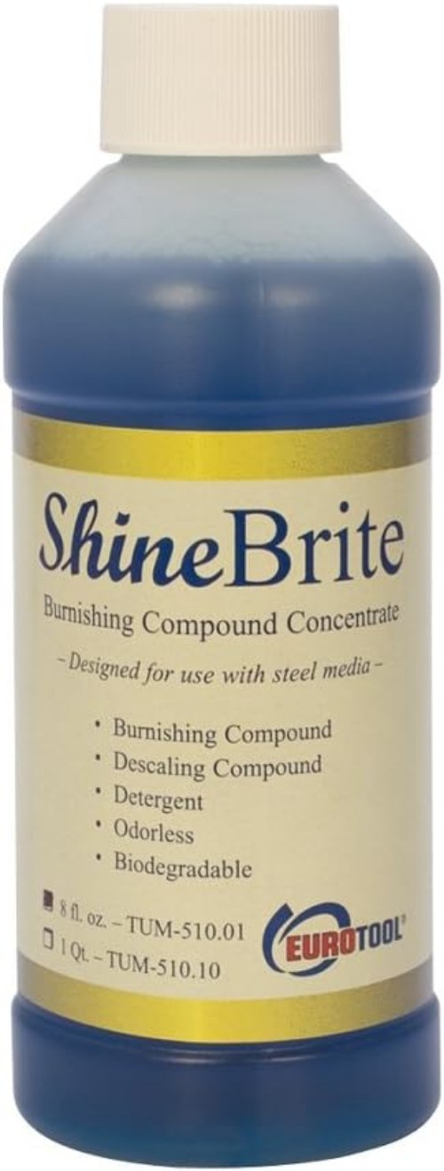 Shinebrite Burnishing Compound Alloy Steel 8oz Brightening Descaling Jewelry