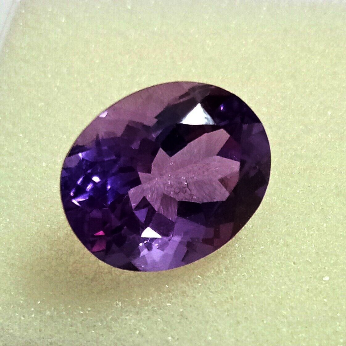 Wonderful Amethyst Size 12-14 Ct EGL Certified Natural Oval Cut Loose Gemstone