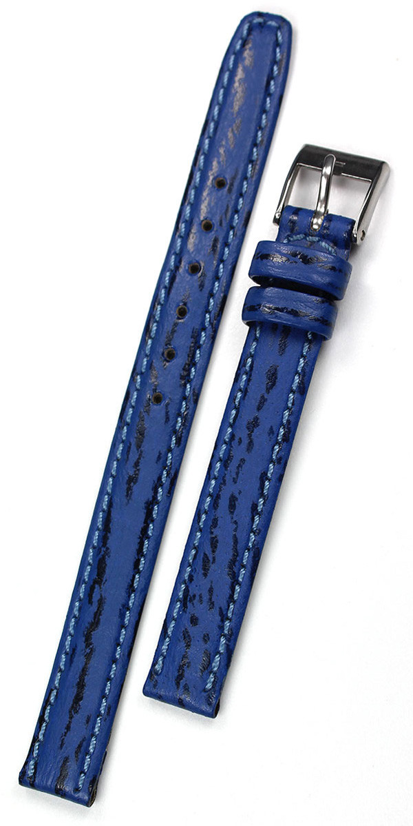 10mm Real Shark leather Band handmade Germany Graf Marine Blue Watch Strap