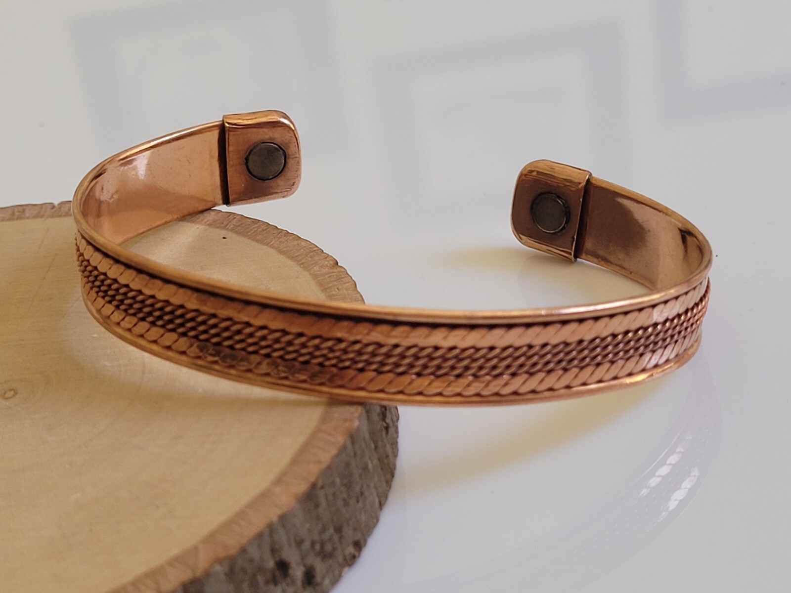 Pure Copper Magnetic Bracelet Copper Arthritis Therapy Cuff Bangle Copper Wire