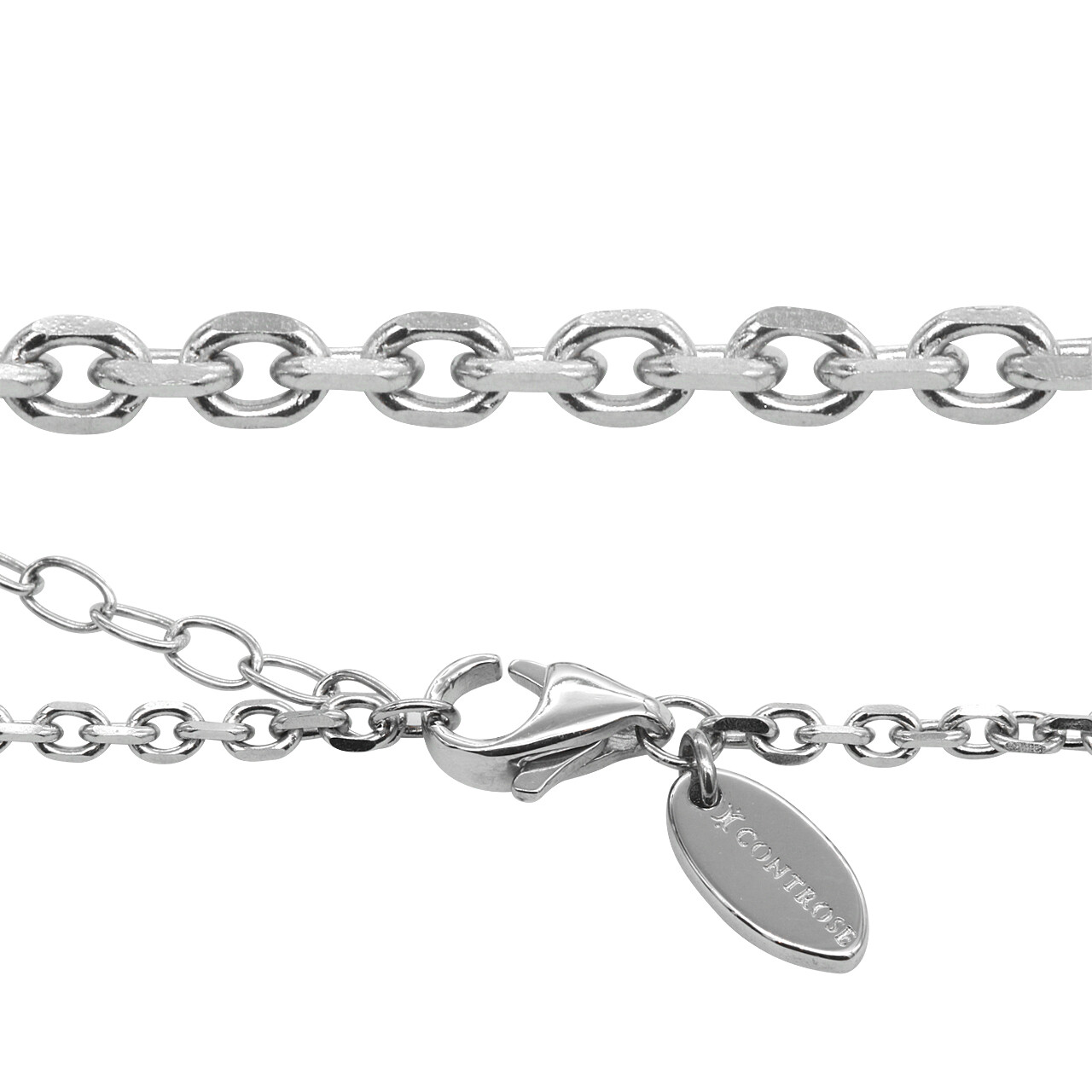 DNA necklace 316L stainless steel with crystal by Controse