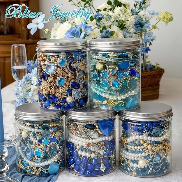 Mystery Jewelry Jar Bundle Surprise Vintage Jewelry Box Women,Gift Jewelry Set