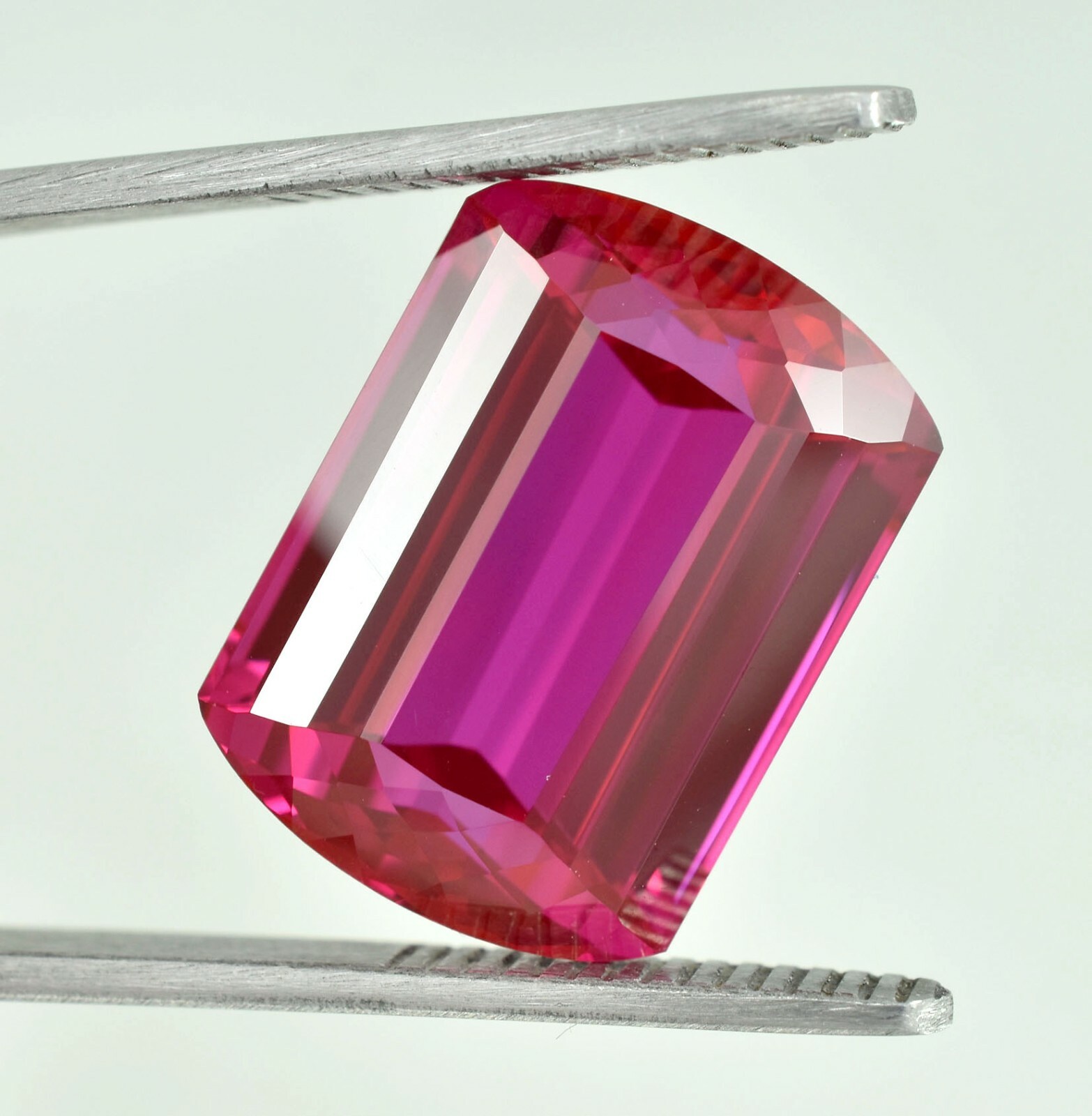 Natural Flawless Ceylon Pink Sapphire 24.75 Ct Fancy Cushion Cut Loose Gemstone