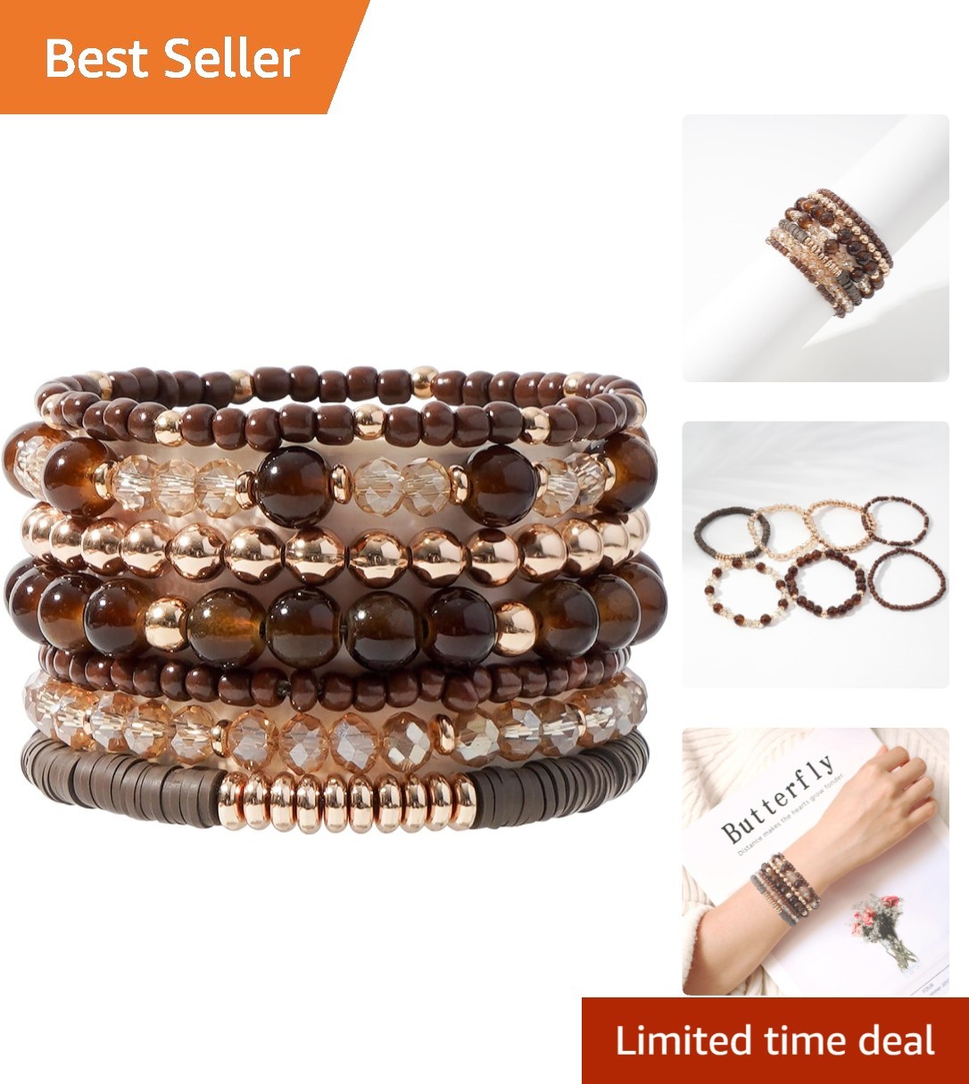 Vibrant Elastic Beach Bracelets for Women – Colorful Layering Jewelry Set