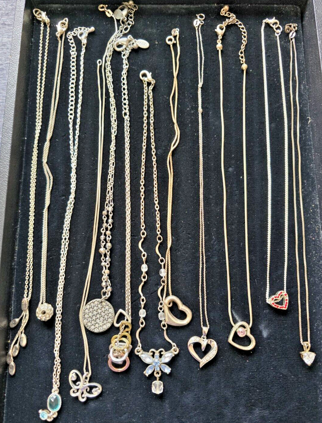 1 Dozen (12) Young Ladies Necklaces – Hearts Sterling Butterflies and More