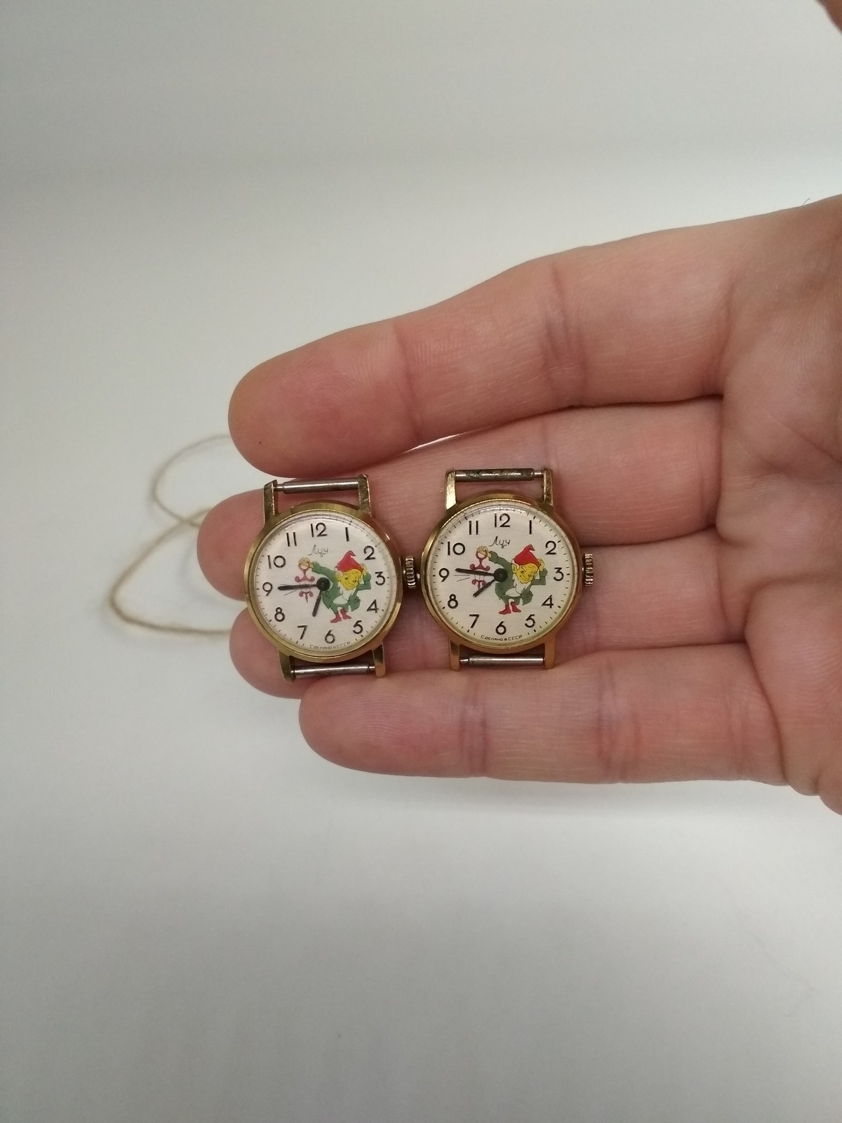 2 Soviet mechanical children’s wristwatches Luch, Made in USSR, *339