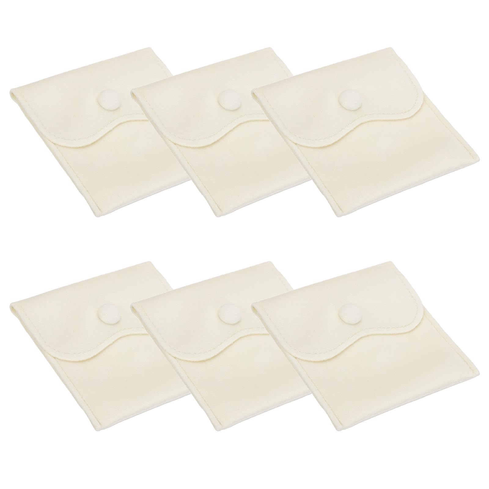 4×4 Inch Velvet Jewelry Pouches, 6 Pcs Jewelry Packaging Gift Bags with Snap …