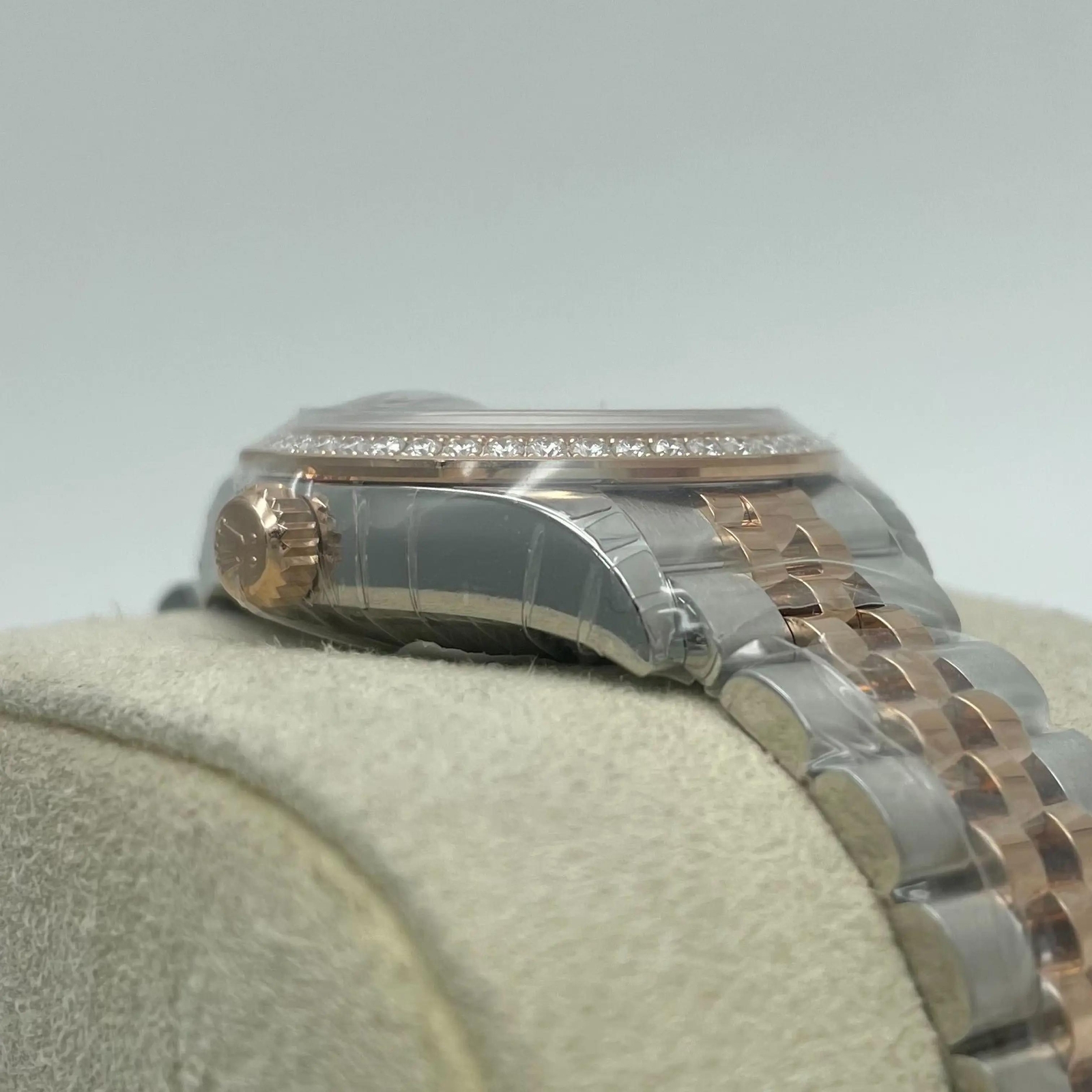 2023 New Rolex 279381RBR 28mm Aubergine Diamond Dial Lady Rose Gold Steel Watch