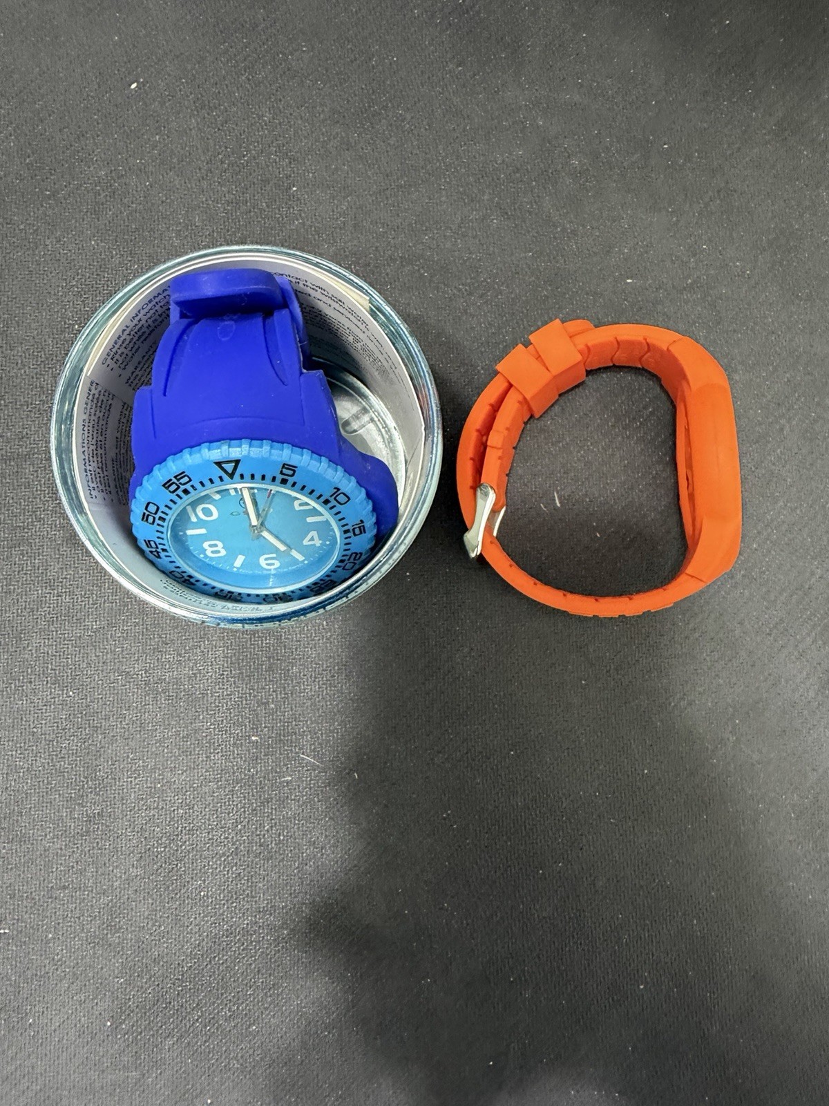 GEBO Time To Save The Earth Watch – 2 Straps Blue & Orange – Old Stock