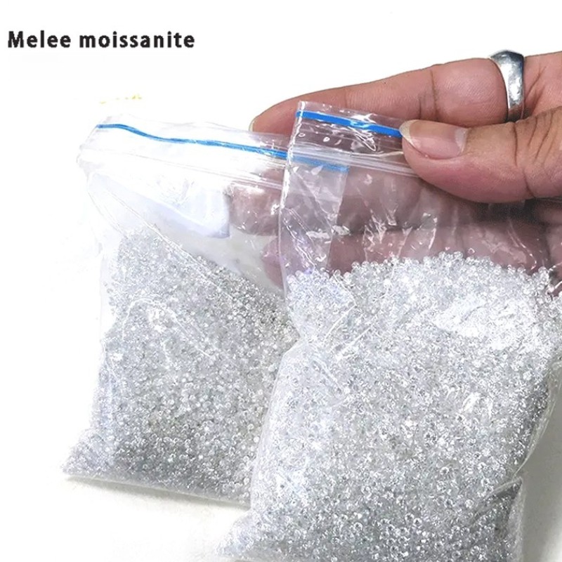 0.7mm ~3mm D Color 1 Carat Per White D Color Small Sizes Moissanite Loose Stones