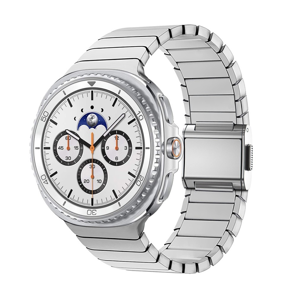 For Samsung Galaxy Watch 8 40mm 44mm Classic 46mm Magnetic Clasp Metal Link Band