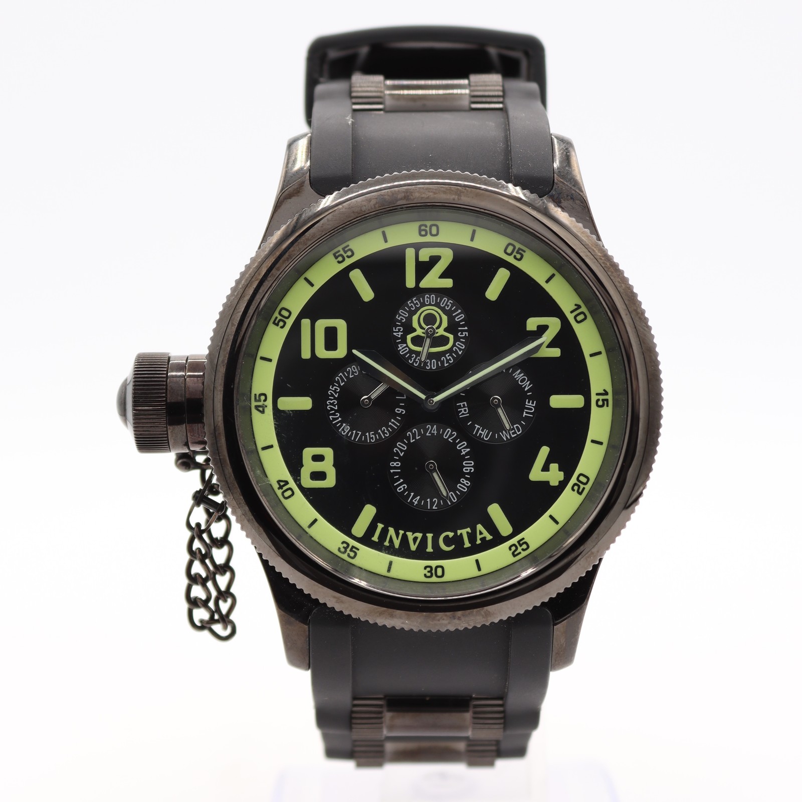 NOS 49mm Invicta 1805 Russian Diver Men’s Quartz Wristwatch Japan PVD Coated