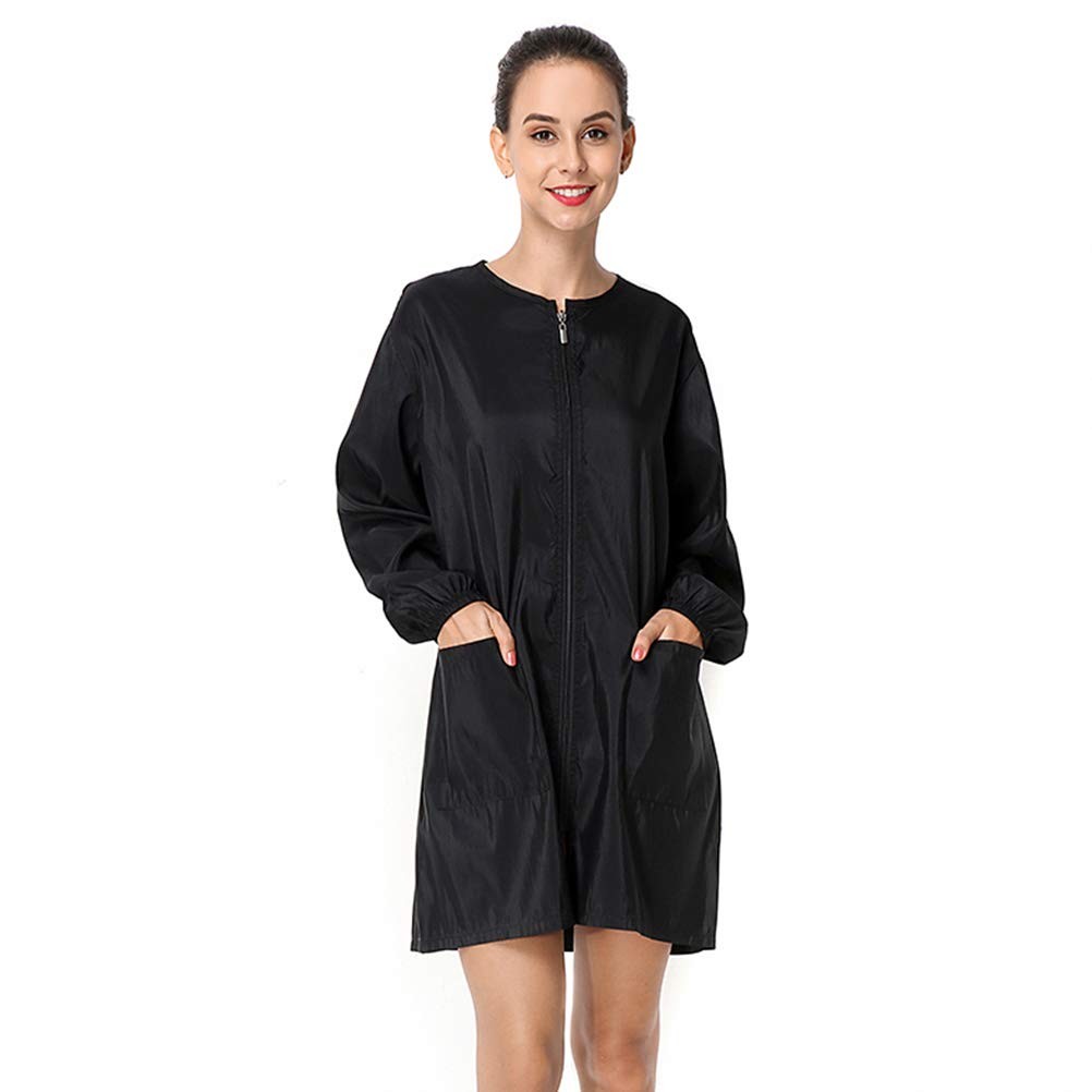 Polyester Fabric Salon Smock Stylist Jacket Waterproof Haircut Cape Apron