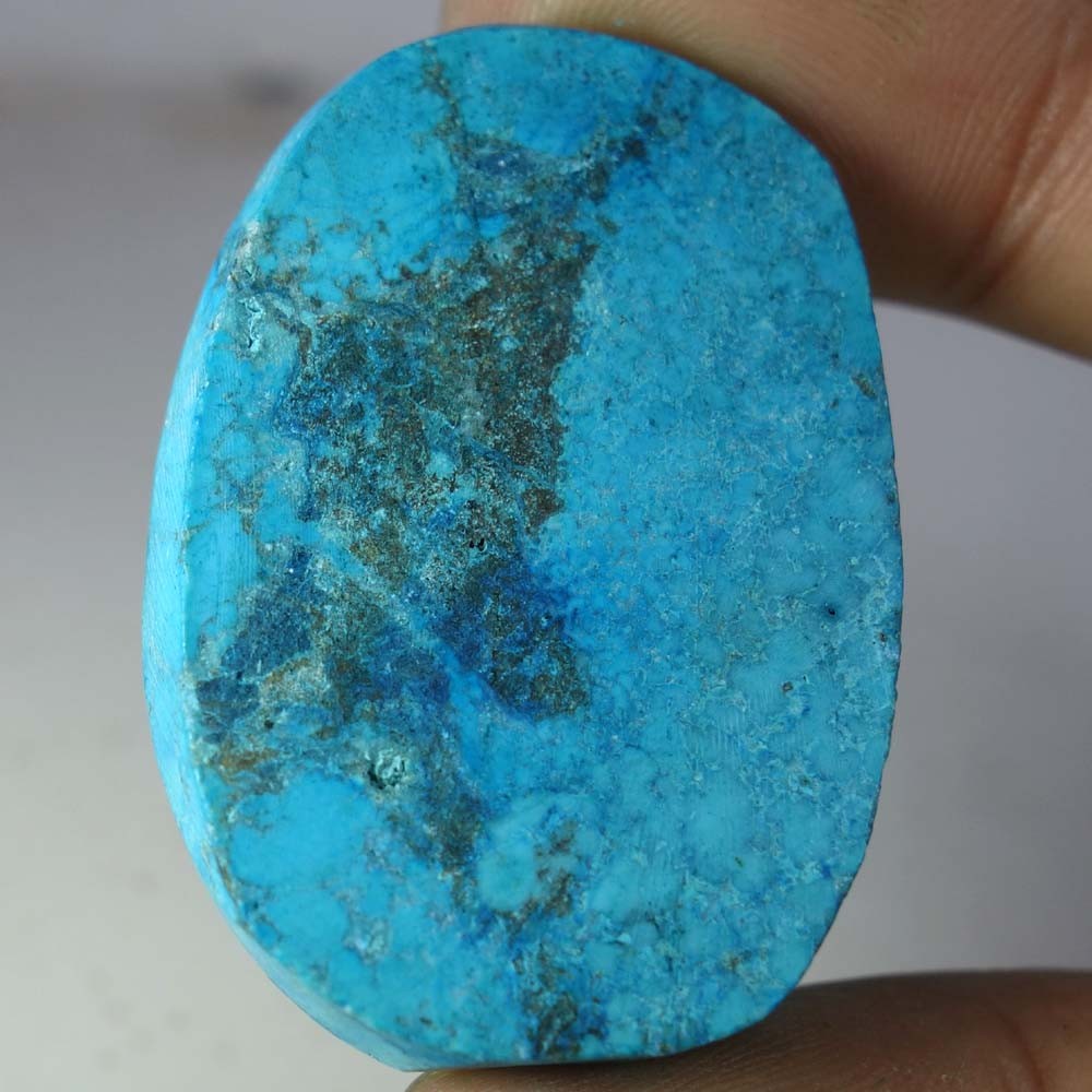 Natural Tibet Turquoise Oval Cabochon Gemstone 99.20Cts 31x 45x 06mm