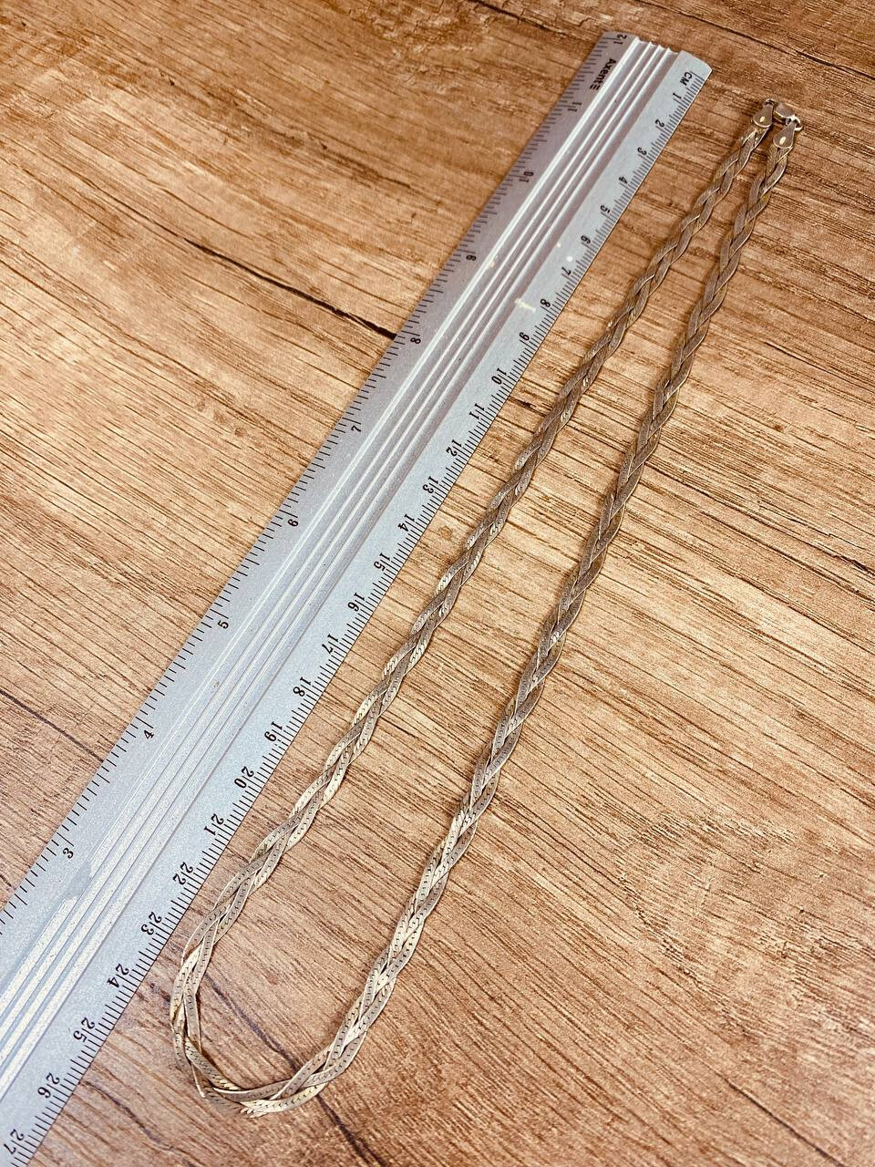 Sterling Silver 925 10.1 gr Cuban Link Chain Necklace 25cm