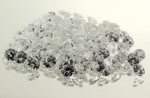 (1.5mm – 6mm) AAA Round White Cubic Zirconia (100 piece lots)