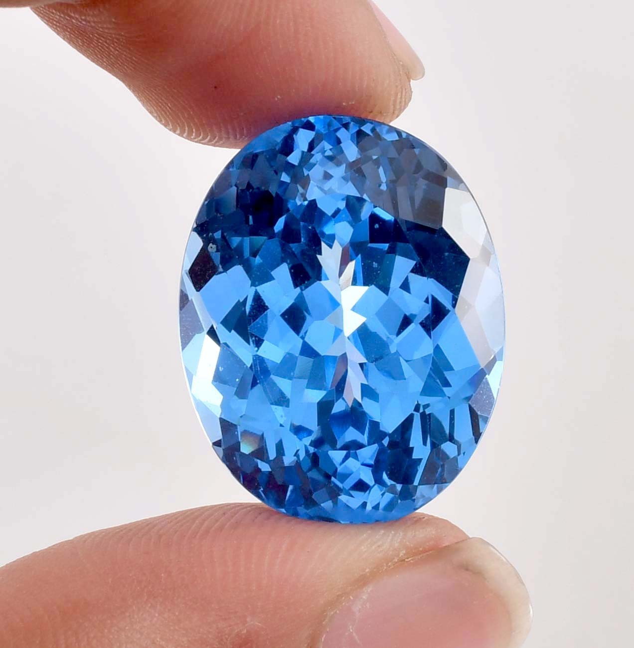 AAA+ Flawless Blue Aquamarine Loose Gemstone (GIT Certified) All Size Available