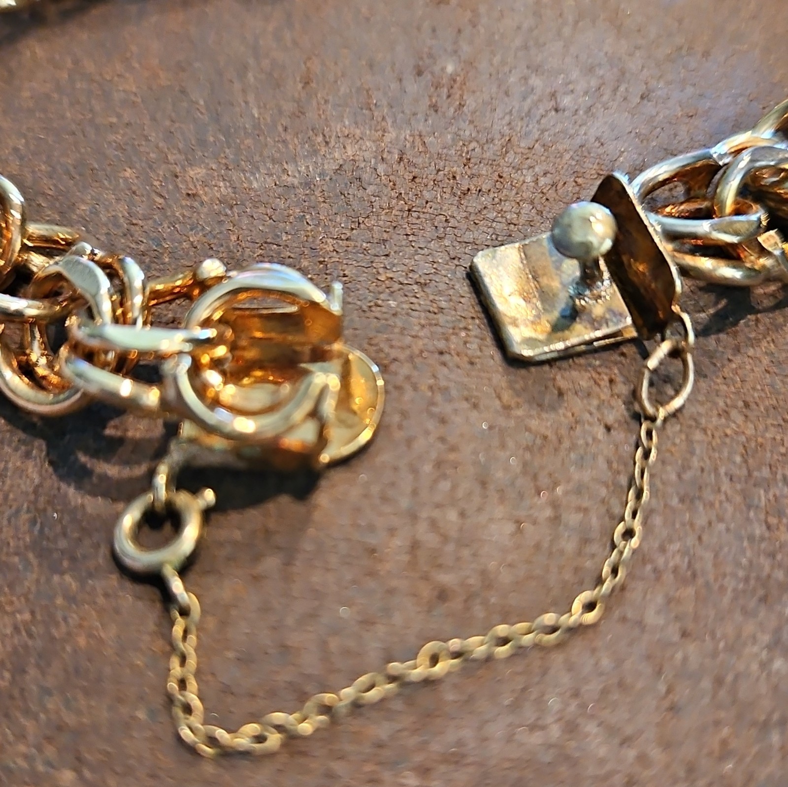 Vintage 12K Gold Filled Bismarck Double Link Bracelet 22.85g 7.5″ Heavy 1/20