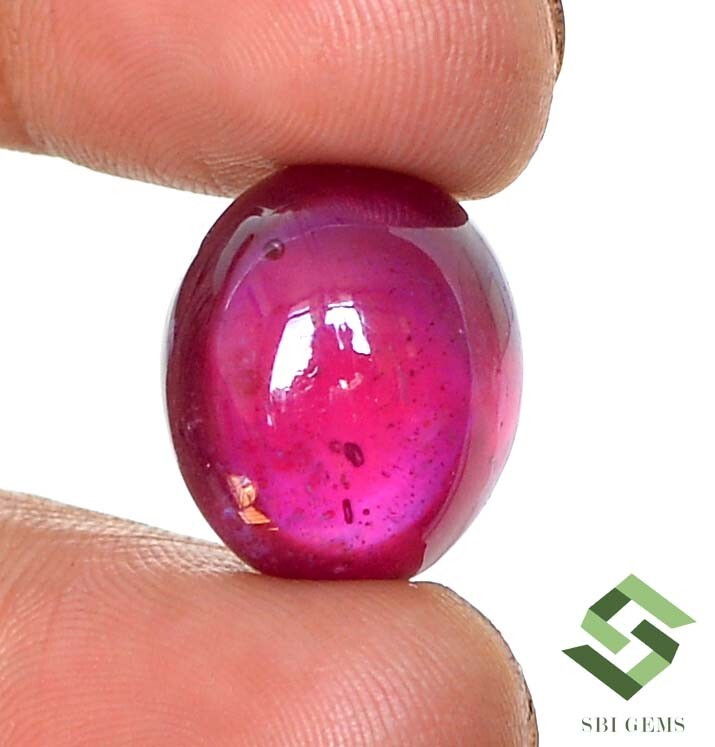 18.50×15.50 mm Natural Ruby Oval Cabochon 36.80 CTS Mozambique Loose Gemstone GF