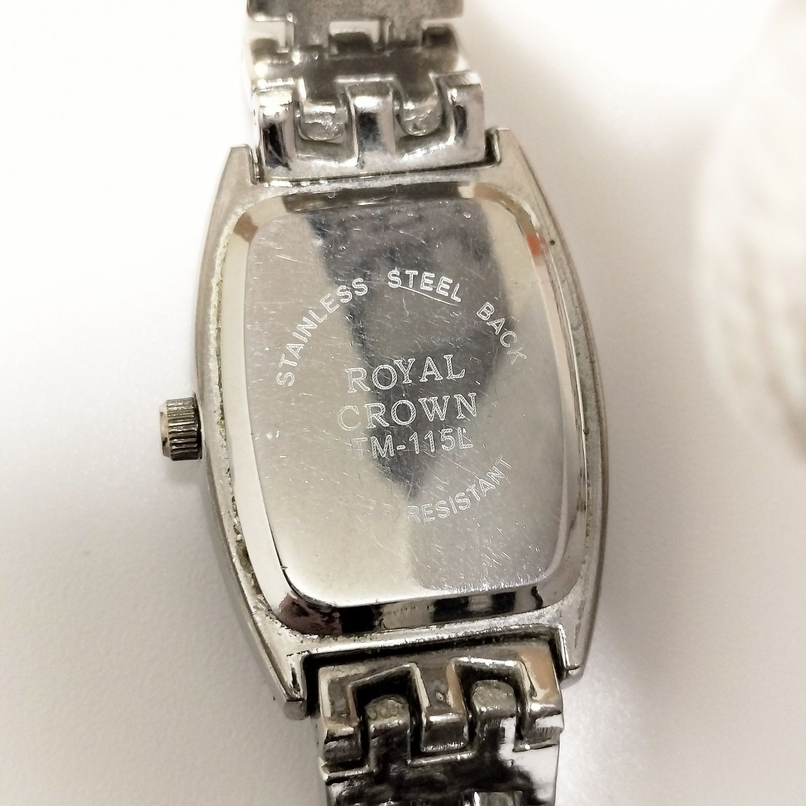 ROYAL CROWN Tonneau Face Black Women’s Watch