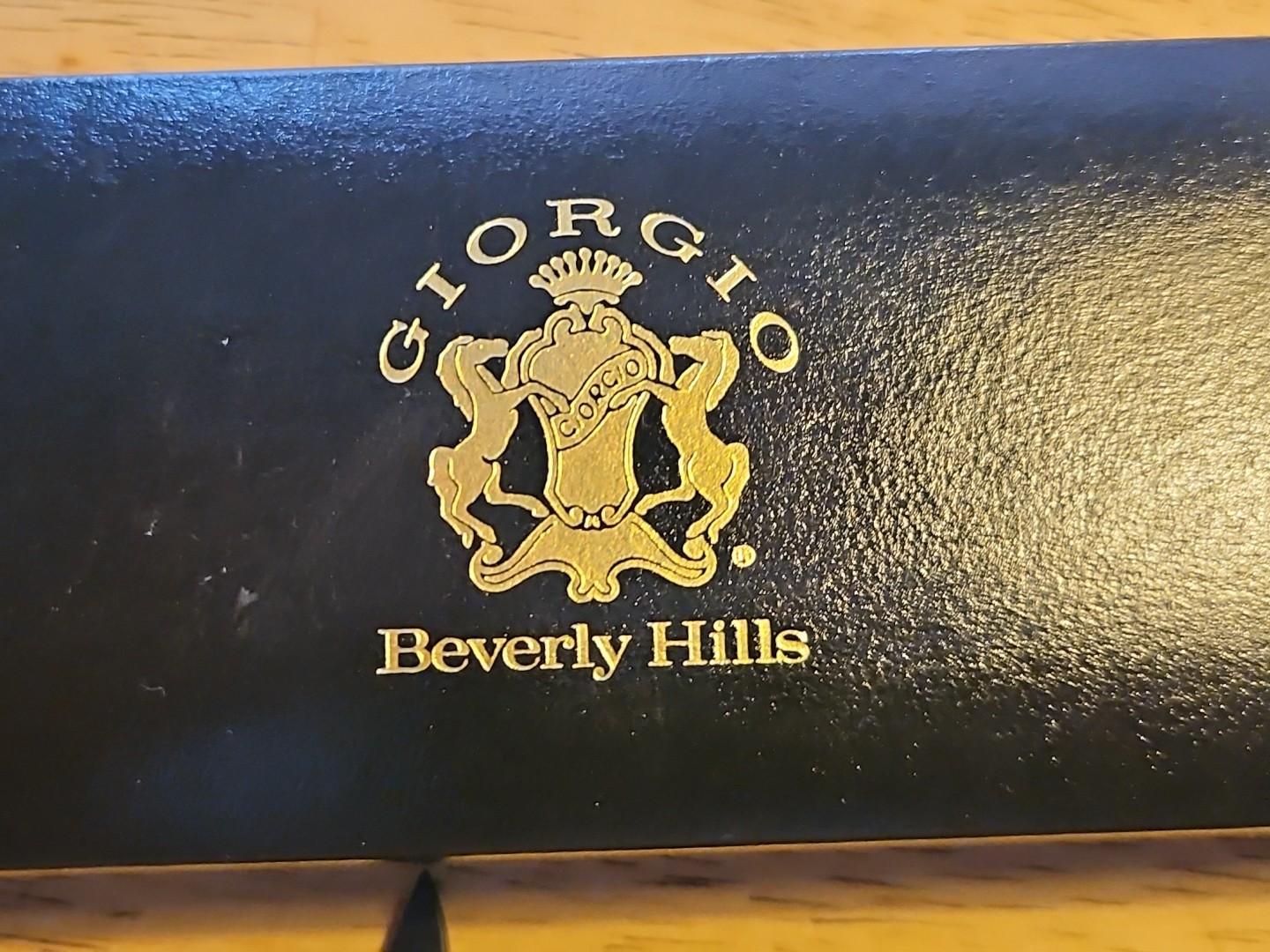 Giorgio BEVERLY Hills NOS Watch 28 Mm Unisex Tank Watch Gold Bezel