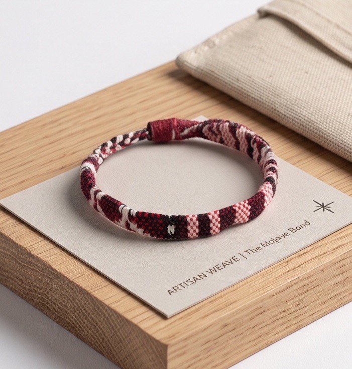 New Woven Cord Wrap Bracelet Adjustable Drawstring Burgundy Pink White Black