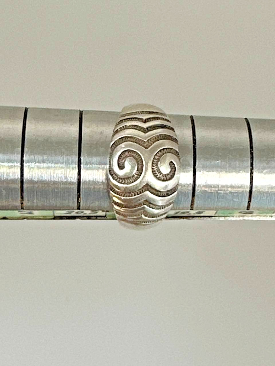 Vintage Soviet 925 Silver Swirl Dome Statement Ring Size 10.5-11 6.00g⁠-287