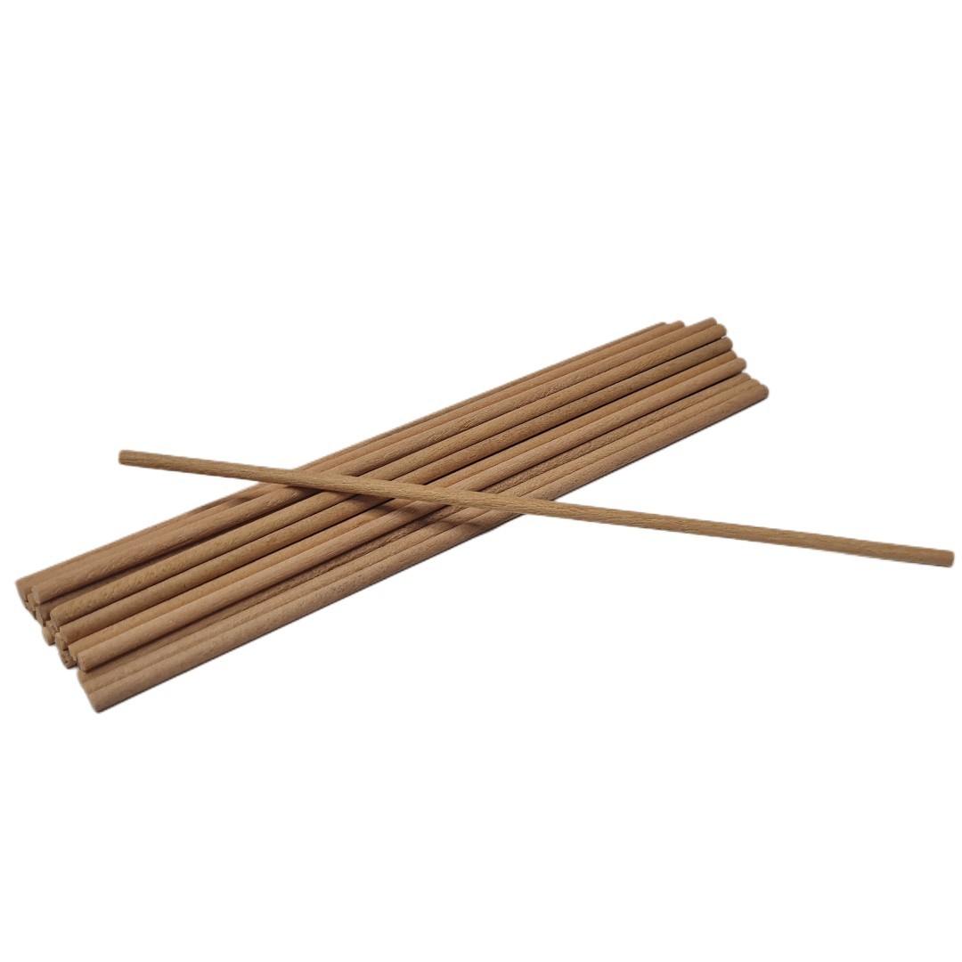Pegwood Orange Wood Sticks – Fine Quality, 24-Pack, 3mm x 150mm, Watch & Jewelry