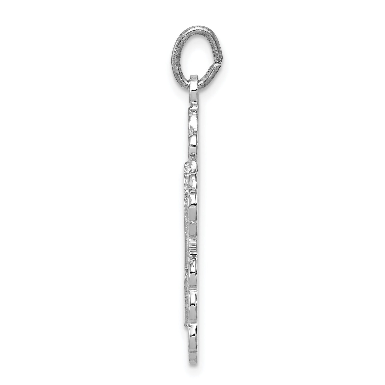 Sterling Silver Orthodox Cross Pendant Jewerly 31.8mm x 17.1mm