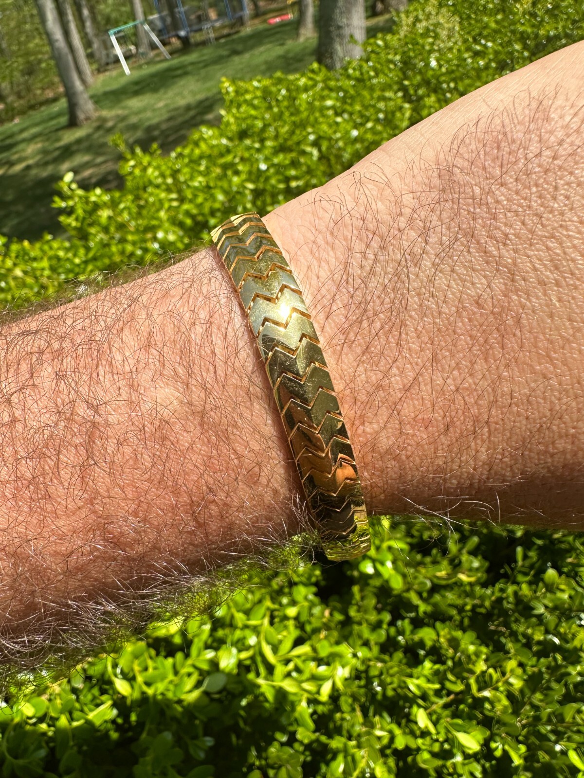 Custom Monaco Snake Bracelet Real 14k Gold Plated 925 Silver 10mm Men Ladies